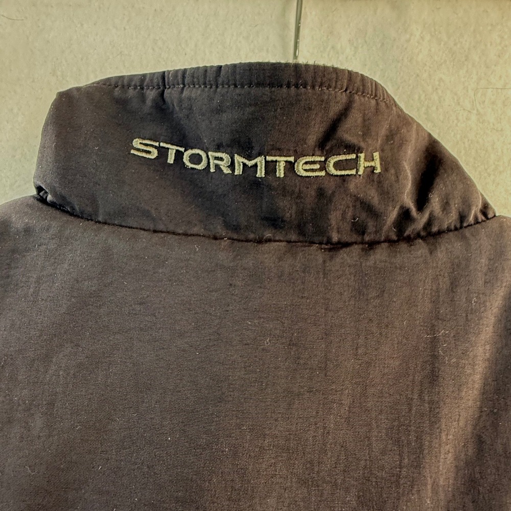Stormtech Vest LG Black Full Zip Fleece Lined Sleeveless Shell Golf Windbreaker - Picture 8 of 12